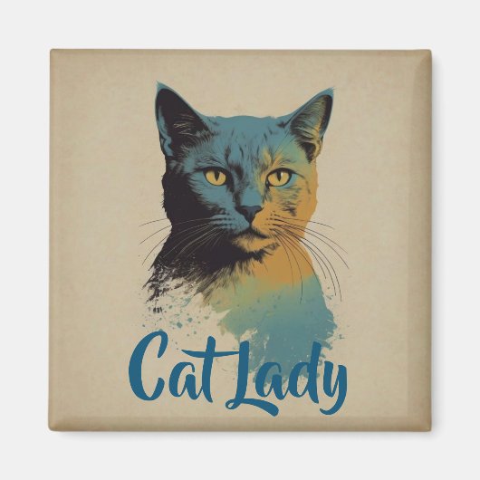 Cat Lady Magnet (Voorkant)