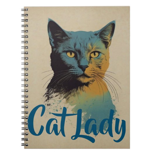 Cat Lady-Notitieboek Notitieboek (Voorkant)