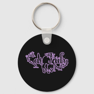 Cat Lady Paars Sleutelhanger