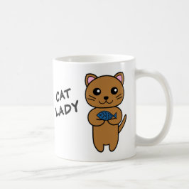 CAT LADY persoonlijke koffie-Mok Koffiemok