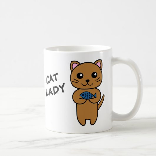 CAT LADY persoonlijke koffie-Mok Koffiemok (Rechts)