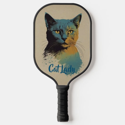 Cat Lady Pickleball Paddle (Voorkant)