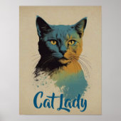 Cat Lady-Poster Poster (Voorkant)