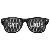 CAT LADY retro Shades / Fun Party Sunbribril Retro Zonnebril (Voorkant)