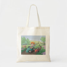 Cat Lady Road Rally Canvas tas