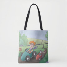 Cat Lady Road Rally Canvas tas