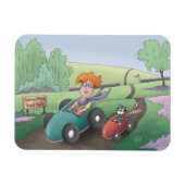 Cat Lady Road Rally Magnet Magneet (Horizontaal)
