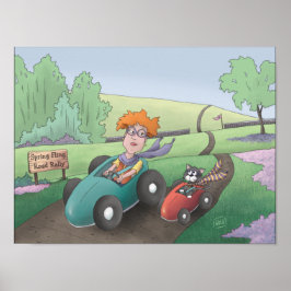 Cat Lady Road Rally Poster