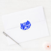 Cat Lady Ronde Sticker (Envelop)
