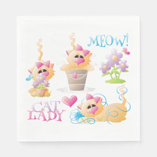 Cat Lady Servet (Voorkant)