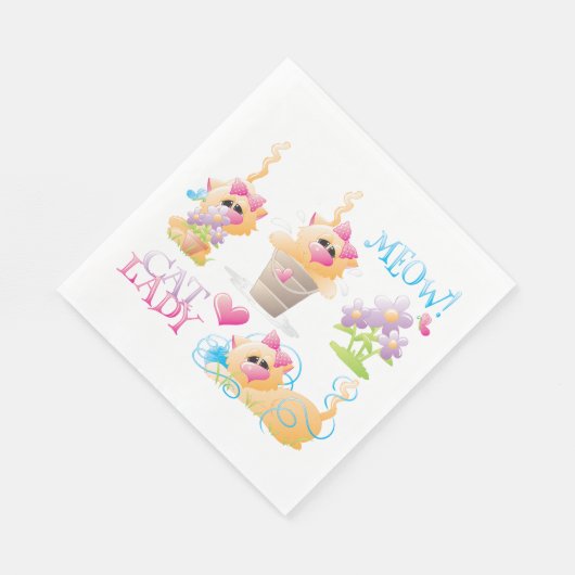 Cat Lady Servet (Hoek)