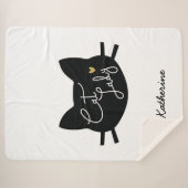 Cat Lady Sherpa Deken (Voorkant (horizontaal))