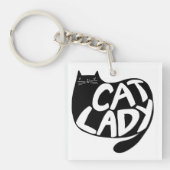 Cat Lady Sleutelhanger (Voorkant)