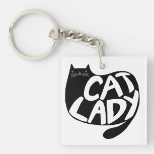 Cat Lady Sleutelhanger