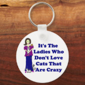 Cat Lady Sleutelhanger (Voorkant)