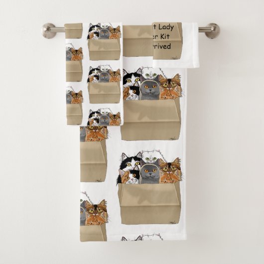 Cat Lady Starter Kit Bad Handdoek (Insitu)