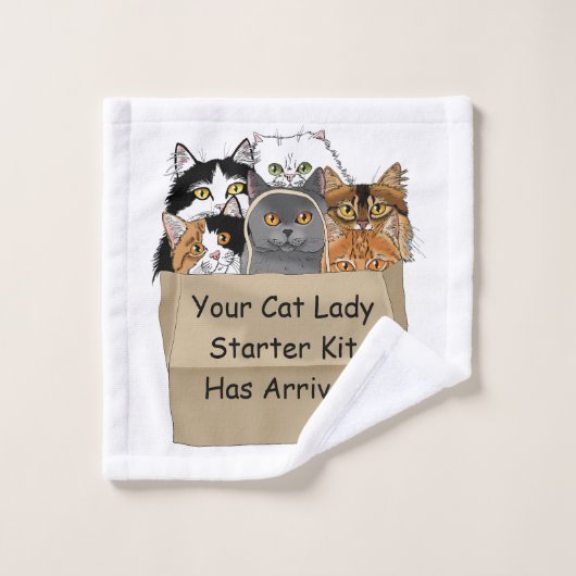 Cat Lady Starter Kit Bad Handdoek (Wasdoekje)