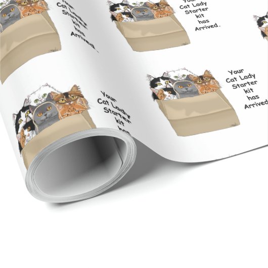 Cat Lady Starter Kit Cadeaupapier (Rol Hoek)