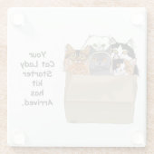 Cat Lady Starter Kit Glazen Onderzetter (Achterkant)