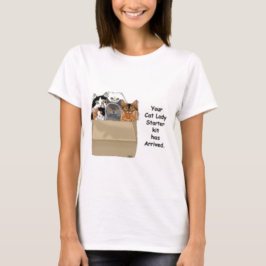 Cat Lady Starter Kit T-shirt (Voorkant)