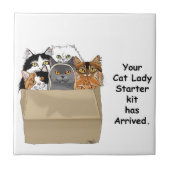 Cat Lady Starter Kit Tegeltje (Voorkant)