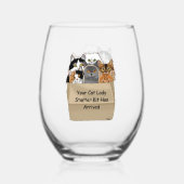 Cat Lady Starter Kit Wijnglas Zonder Voet (Voorkant)