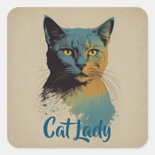 Cat Lady Sticker (Voorkant)
