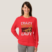 Cat Lady Tortie Hairless Feline mama T-shirt (Voorkant volledig)