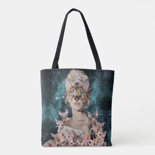 Cat Lady Tote Bag (Achterkant)