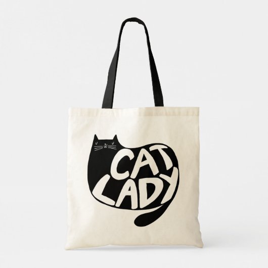 Cat Lady Tote Bag (Achterkant)