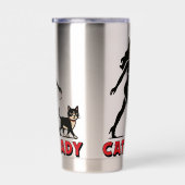 Cat Lady - Tuxedo Cats Lover - Comic Art Graphic Geïsoleerde Drinkbeker (Rechts)