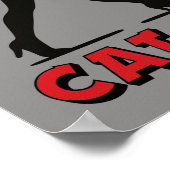 Cat Lady - Tuxedo Cats Lover- Comic Art Graphic Poster (Hoek)