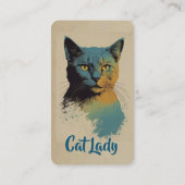 Cat Lady-Visitekaartje Visitekaartje (Achterkant)