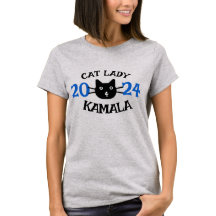 Cat Lady voor Kamala Design T-Shirt