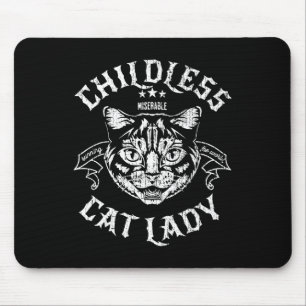Cat Lady voor Kamala Harris 2024 Feminist Voting Muismat