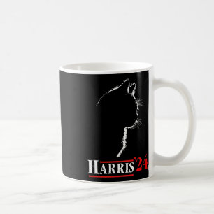 Cat Lady voor Kamala Harris President Biden 24 Koffiemok