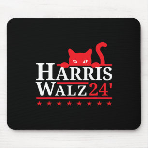 Cat Lady voor Kamala Harris Tim Walz VP 2024 Muismat
