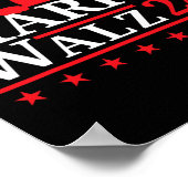 Cat Lady voor Kamala Harris Tim Walz VP 2024 Poster (Hoek)