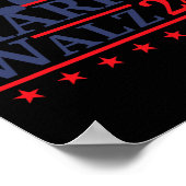 Cat Lady voor Kamala Harris Tim WAlzheimer 2024 Poster (Hoek)