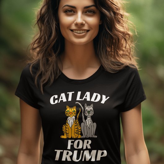CAT LADY VOOR TRUMP 2024 T-SHIRTS