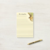 Cat Lady Waterverf Kat Whiskers Persoonlijk Post-it® Notes (Op bureau)