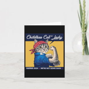 Cat Lady We're Not Going Back Kamala Harris 2024 1 Kaart