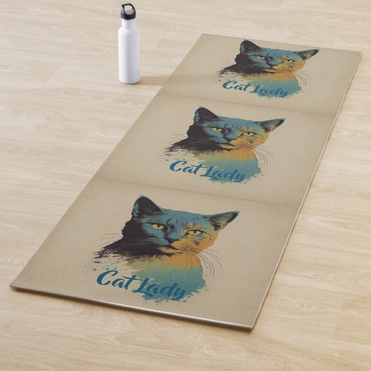 Cat Lady Yoga Mat (In situ)