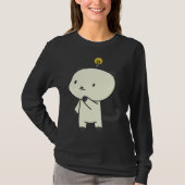 cat  lamp thinking t-shirt (Voorkant)
