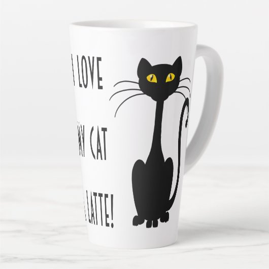 Cat Latte - 17 oz. Mok (Rechterhoek)