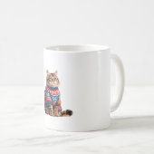 Cat Leaf Herfst Hallo Koffiemok (Voorkant rechts)