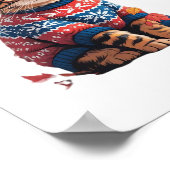 Cat Leaf Herfst Hallo Poster (Hoek)