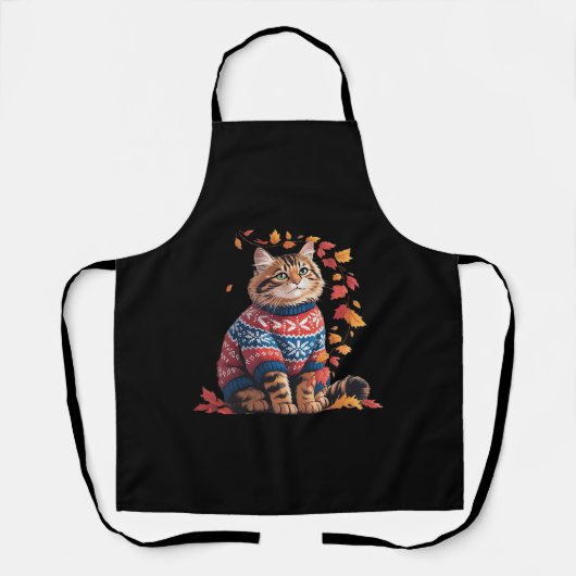 Cat Leaf Herfst Hallo Schort (Voorkant)