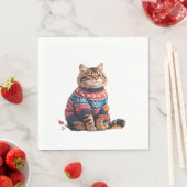 Cat Leaf Herfst Hallo Servet (Insitu)