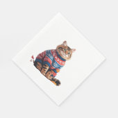 Cat Leaf Herfst Hallo Servet (Hoek)